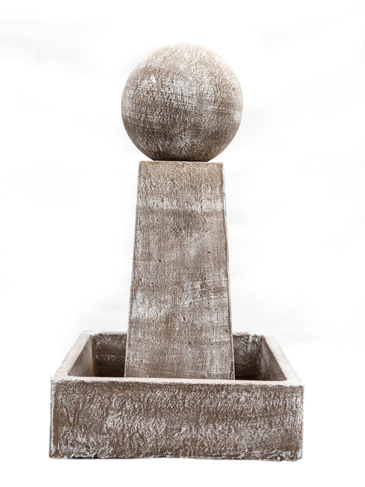 Square tapered water feature